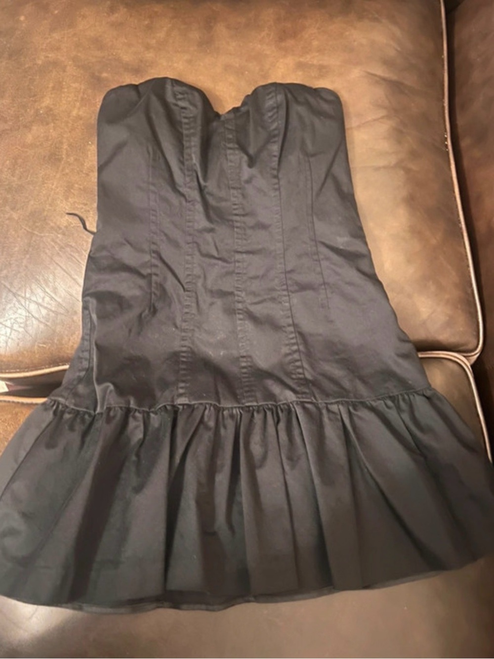 Express Design Studio Size 8 Black Strapless Dress